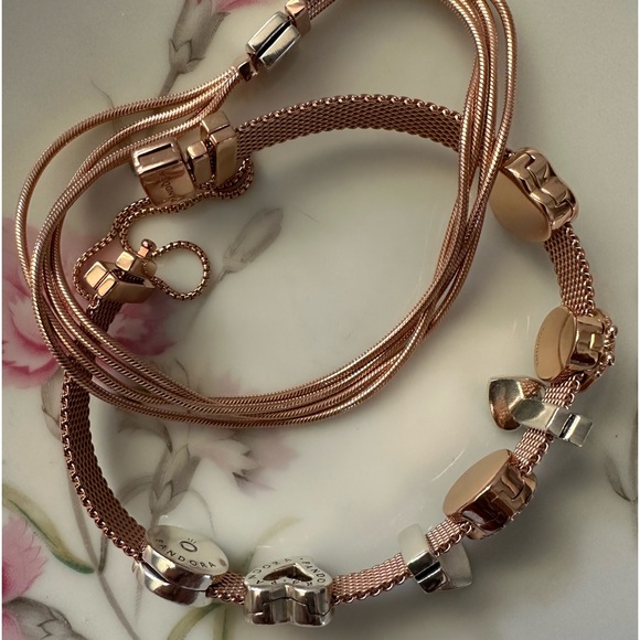 Authentic Pandora Rose Reflexions Bracelets Bundle 7.5 in / 19 cm - Picture 2 of 10